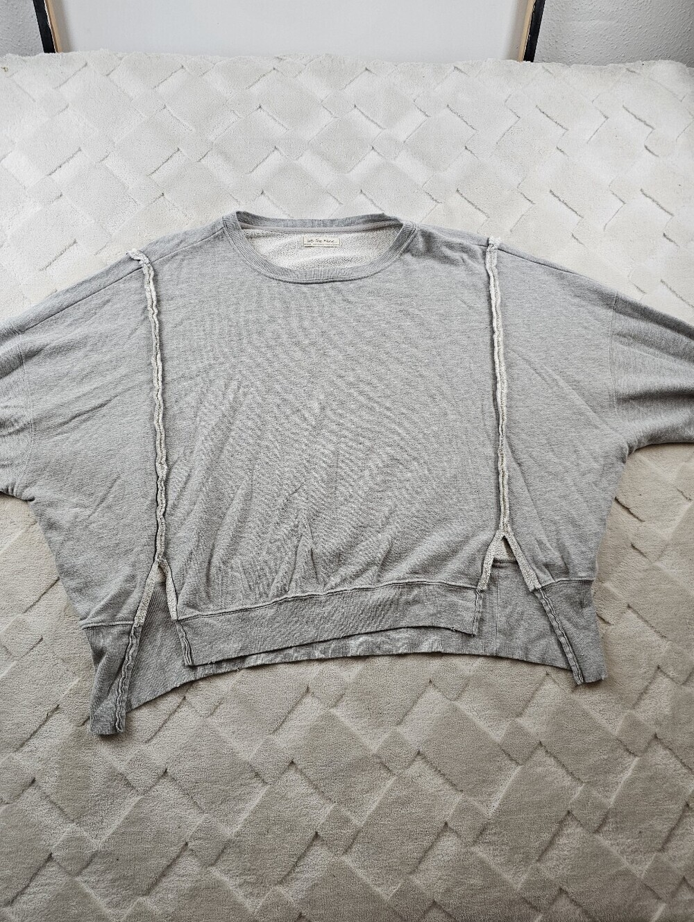 We The Free Camden Sweatshirt Womens Medium Oversized Distressed